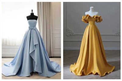 6 مدل لباس مجلسی ساتن آمریکایی بلند؛ این لباس‌ها را بپوشید تا در عروسی شبیه خارجی‌ها شوید - چی بپوشم
