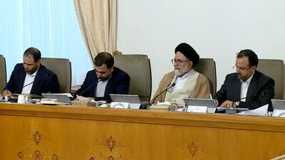 اولین تصاویر از جلسه هیات دولت بدون حضور رئیسی
