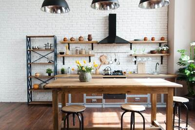 آشپزخانه بدون کابینت: 12 ایده از کاربردی‌ترین، شیک‌ترین و زیباترین‌ها - چیدانه