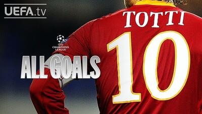 17 گل برتر فرانچسکو توتی در لیگ قهرمانان اروپا