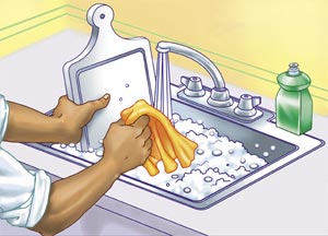 نکاتی درباره ظرف‌شستن