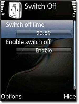 خاموش کردن گوشی موبایل سر ساعت تعیین شده با SwitchOff