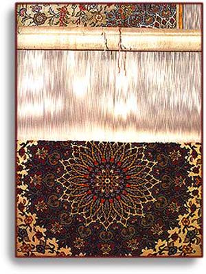 فرش ابریشمی ترنج دار ( موزه گوبلن پاریس )