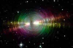 تصویر رنگین هابل از ستاره ای غبار آلود