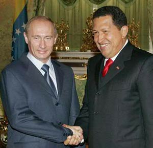 تشابهات پوتین و چاوز