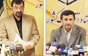 اصولگرایان در دو راهی رضایی ، احمدی نژاد
