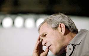 انزوای بوش در سیاست های جنگ طلبانه