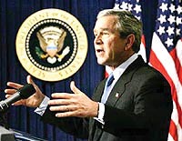 دیدگاه دوگانه بوش در مورد دموکراسی عربی