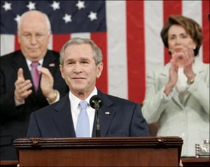 اقتصاد، عراق و ایران محورهای آخرین نطق سالانه بوش در کنگره