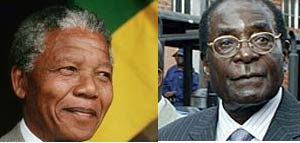 موگابه و ماندلا رهبرانی هم نسل نه همفکر