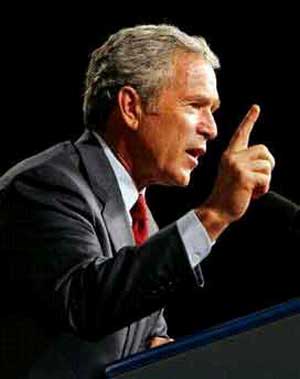 بوش در سراشیبی سقوط