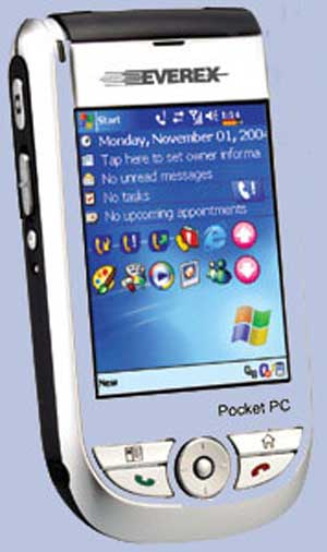 یک کامپیوتر جیبی، یک تلفن همراه - EVEREX E۹۰۰