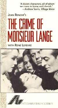جنایت آقای لانژ - LE CRIME DE M.LAMGE