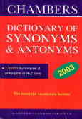 Chambers dictionary of synonyms and antonyms