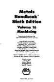 Metal handbook: machining