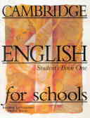 Cambridge english for schools: students book