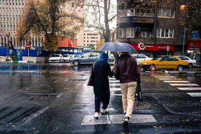 بارش پراکنده در تهران