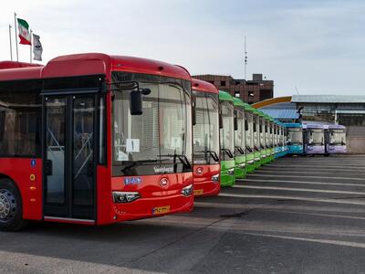 ورود اتوبوس‌های جدید به ناوگان حمل‌و‌نقل عمومی