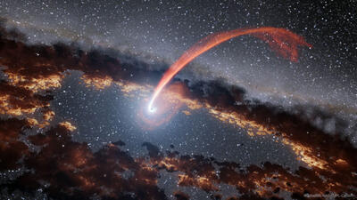 تصویر روز ناسا: وقتی سیاهچاله، ستاره از همه‌جا بی‌خبر را از هم می‌درد