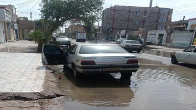 رنجش شهروندان زابلی از پس زدگی آب فاضلاب در معابر + تصاویر