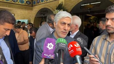 اختصاصی/ مصاحبه هاشمی وزیر ورزش در حاشیه مراسم یادبود زنده یاد مسعود اسکویی