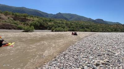 تداوم تلاش‌ها برای یافتن کودک پنج ساله غرق شده در رودخانه خرسان