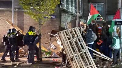 پلیس هلند: سرکوب دانشجویان ضروری است