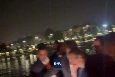 (ویدئو) قدم‌زنی رافائل گروسی در کنار پل خواجو اصفهان در حاشیه سفر به ایران