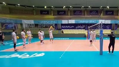 اختصاصی/ لحظاتی از تمرینات تیم ملی والیبال ایران