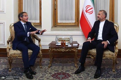 امیرعبداللهیان در گفت و گو با گروسی در تهران: همکاری ایران و آژانس تحت تأثیر رفتارهای بی‌ثبات آمریکا قرار نگیرد
