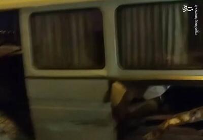 فیلم/ واژگونی مینی‌بوس در آزاد راه قزوین - زنجان با ۱۵ مصدوم