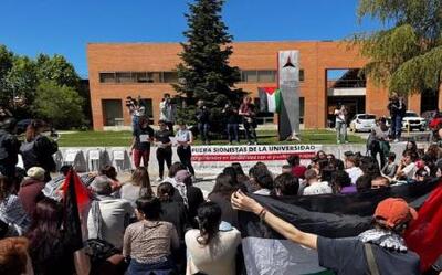 اعتصاب دانشجویان اسپانیایی در حمایت از غزه
