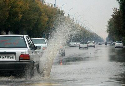 جاده‌های ۶ استان بارانی شد