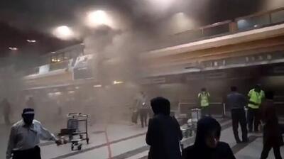 آتش‌سوزی در فرودگاه پاکستان/پرواز حجاج متوقف شد