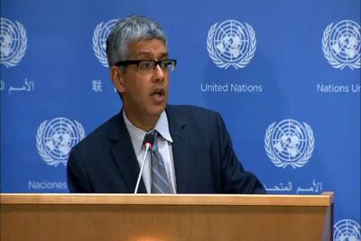 واکنش سخنگوی سازمان ملل به پاره کردن منشور توسط نماینده اسرائیل