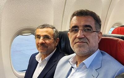 عکسی از محمود احمدی نژاد در حال بازگشت به ایران
