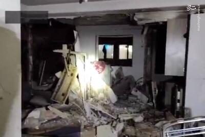 تصویری از انفجار یک منزل مسکونی ۴ طبقه در میدان نامجو