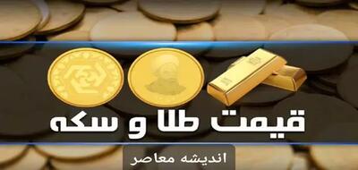 جدول قیمت سکه و طلا امروز یکشنبه ۲۳ اردیبهشت ۱۴۰۳ - اندیشه معاصر
