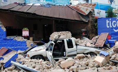 تصاویر یک دوربین مداربسته از لحظه وقوع زلزله در گواتمالا