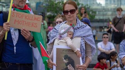 ابراز همبستگی مادران هلندی با مادران غزه