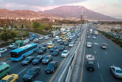 ترافیک سنگین صبحگاهی در آزادراه های البرز