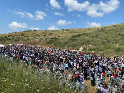 مشارکت هزاران فلسطینی ساکن اراضی اشغالی در «راهپیمایی بازگشت»