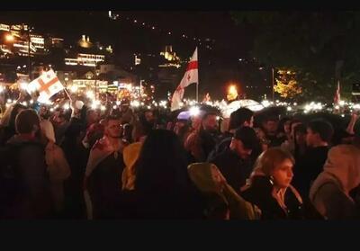 تشدید اعتراضات غربگراها در گرجستان - تسنیم