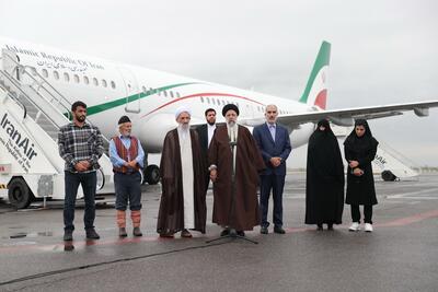 (عکس) حسن یزدانی در مراسم استقبال از رئیسی در فرودگاه ساری