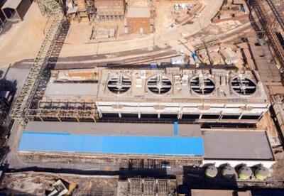 دستیابی پروژه کولینگ تاور فولاد خوزستان به پیشرفت ۹۴ درصد
