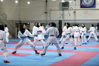 برگزاری مرحله اول اردوی تیم ملی کاراته امید دختران