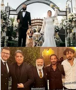 علی بیرو و نوید محمدزاده در عروسی جنجالی رویت شدند/ تصاویر
