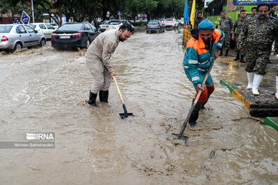 تصاویر: بارش های سیل آسا در مشهد