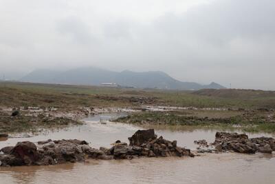 وضعیت خیابان سپاه مشهد بعد از بارش شدید باران امروز