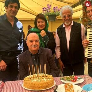 تیپ بابا پنجعلیِ پایتخت در جشن تولد ایرج طهماسب